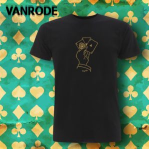T-Shirt-Modell „Erdnase – Bee Ace“ – Gold Print