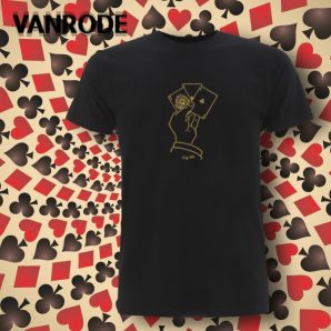 T-Shirt-Model „Erdnase – Bee Ace“ – Gold Print