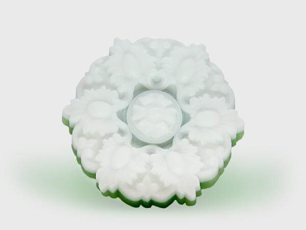 Formseife Barock in weiß (100g)