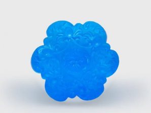 Formseife Barock in blau (100g)