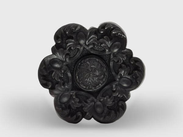 Formseife Barock in schwarz (100g)